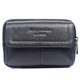 Men Leather Waist Bag Phone Pouch Fanny Pack Travel Waist Packs
