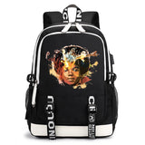 MICHAEL JACKSON Printed USB Schoolbag Student Schoolbag