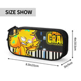 MIKECRACK Pen Box Student School Anime Zipper Pen Bag