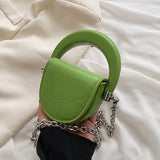 MINI CHAIN Shoulder Bag PU Leather Handbag Female Purse