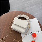 Mini PU Leather Shoulder Bag for Women Chain Hand Bag Female Travel Bags