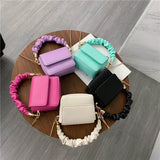Mini PU Leather Shoulder Bag for Women Chain Hand Bag Female Travel Bags