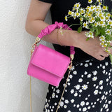 Mini PU Leather Shoulder Bag for Women Chain Hand Bag Female Travel Bags