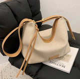 Canvas Shoulder Bag Female Tote Handbags Large Capacity Shopping Bags