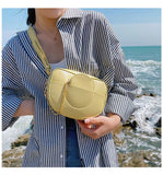 Women Chest Bags PU Leather Female Waist Pack Shoulder Cross Body Bag