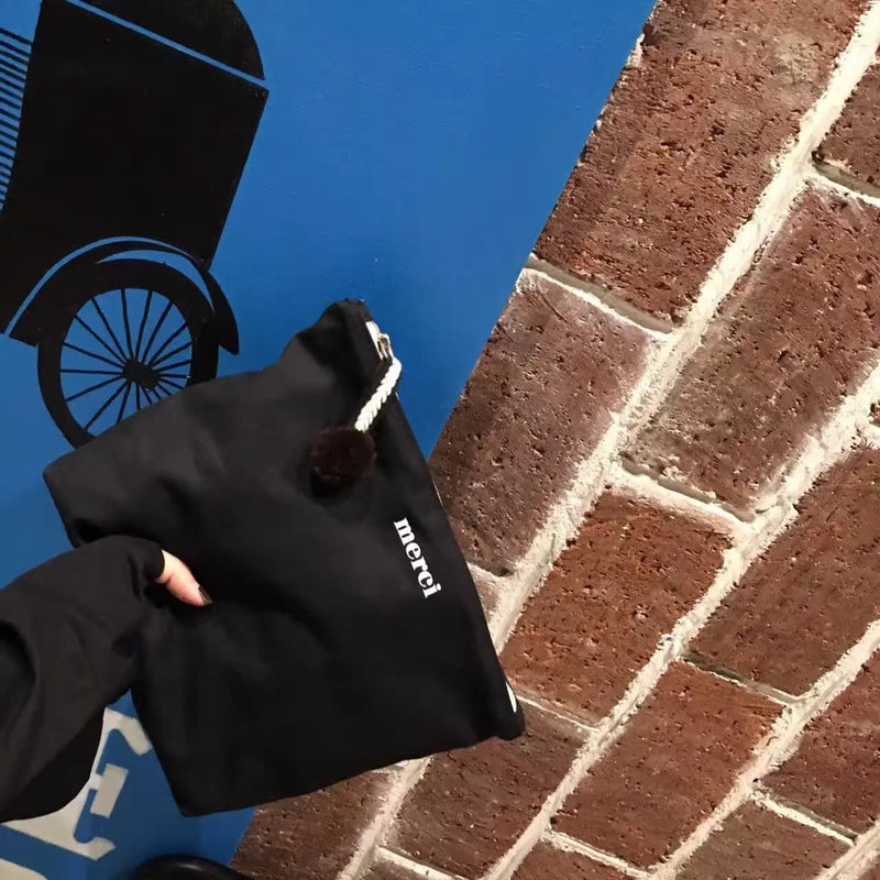 Canvas Purse Bags Women Clutch Large Capacity Hand Bag