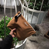 Canvas Purse Bags Women Clutch Large Capacity Hand Bag