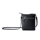 Solid Cow Leather Crossbody Bag for Women