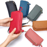 Large Capacity Zipper Long Wallet Women's Wristlet Clutch Bag