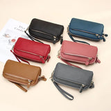 Large Capacity Zipper Long Wallet Women's Wristlet Clutch Bag