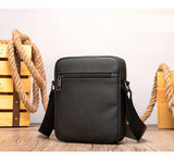 Men's Leather Crossbody Bag Messenger Handbag for Men