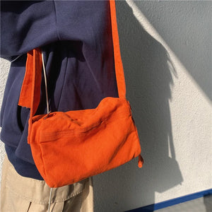 Vintage Canvas Shoulder Bag Crossbody Handbag