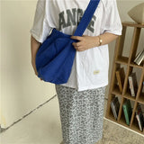 Vintage Canvas Shoulder Handbag Large Capacity Crossbody Bag