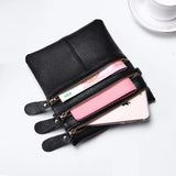 Women Crossbody Bags Leather High Multi-Zipper Soft Real Leather Messenger Bag