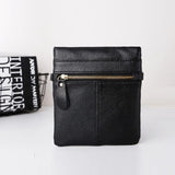 Women Crossbody Bags Leather High Multi-Zipper Soft Real Leather Messenger Bag