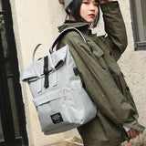 Canvas Laptop Backpack with USB Charging Port for Women