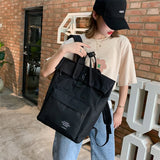 Canvas Laptop Backpack with USB Charging Port for Women