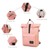 Canvas Laptop Backpack with USB Charging Port for Women