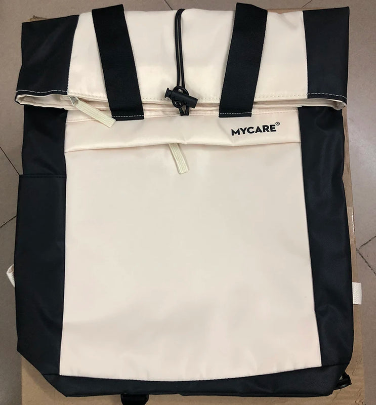 Waterproof Backpack Women Casual For Teenage School Bag Men Laptop Roll Top