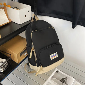 Teenagers Couple School Bags Nylon Anti-Theft Backpack Rucksack