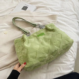 Winter Spring Plush Women Shoulder Bag Solid Soft Fluffy Fur Messenger Bags