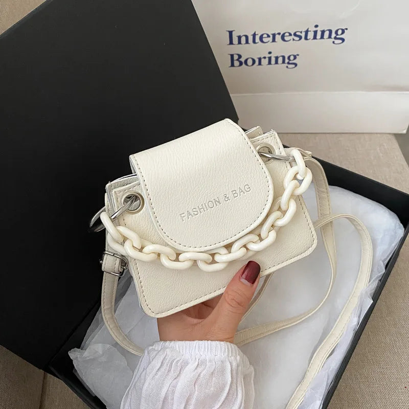 Small Square Bag for Crossbody Shoulder Handbags Youth Ladies