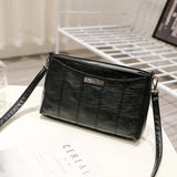 Women Splicing Block Small Square Bag PU Leather Casual Shoulder Bags