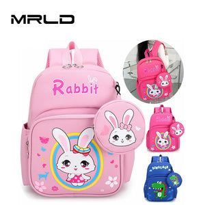 Kids School Backpack Kindergarten Schoolbag Girls Cartoon Rabbit Unicorn Dino