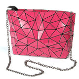 MS3116 Geometric Chain Leather Shoulder Messenger Bag