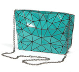 MS3116 Geometric Chain Leather Shoulder Messenger Bag