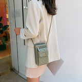 Summer Female Chain Small Shoulder Bag with Diamonds Lattice