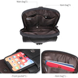 Men Leather Fanny Pack Small Waist Belt Bag 7485