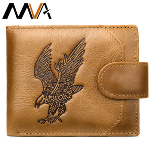 Men's Leather Bifold Wallet w/ Coin Pocket