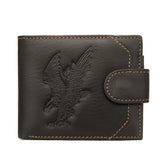 Men's Leather Bifold Wallet w/ Coin Pocket