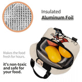 Mafalda 3 Wheels Thermal Insulated Lunch Bag Quino Manga Cartoon