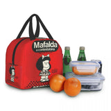Mafalda Insulated Lunch Bag Quino Comic Manga Cooler Thermal Bento Box Kids Scho