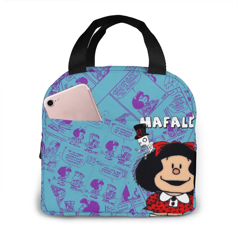 Mafalda Lunch Bag Insulation Waterproof Picnic Cooler Bag