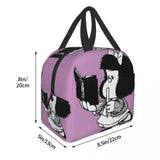 Mafalda Notebook Insulated Lunch Bag Quino Comic Cartoon Reusable Cooler
