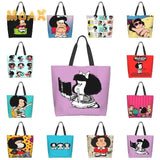 Mafalda Women Shoulder Bag Large Capacity Grocery Tote Bags