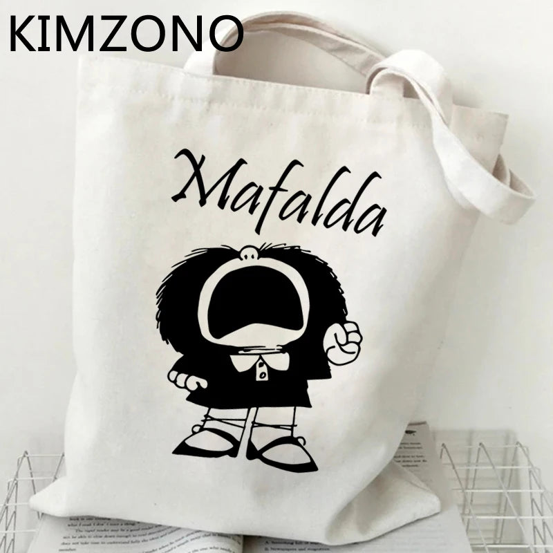 Mafalda Shopping Bag - Reusable Cotton Jute Bag