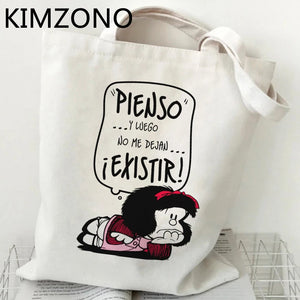 Mafalda Recycle Cotton Tote Bag Handbag