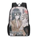 Mai Sakurajima 3D Printing School Bag for Boys Girls Kids