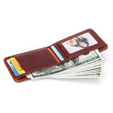 RFID Blocking Bifold Leather Wallet for Men