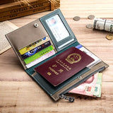 Leather Passport Cover Travel Passport Holder Bag Passport Case Wallet