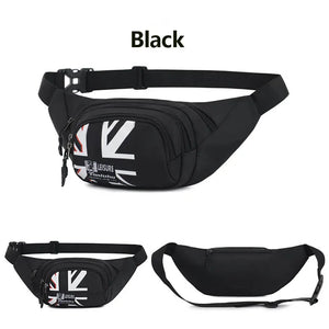Colorful Fanny Pack Unisex Waist Bag Zipper Pouch Sports Waterproof
