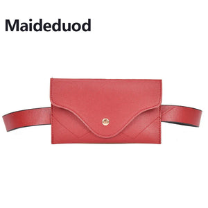 Leather Waist Pack Women Belt Phone Pouch Fanny Pack Bolosa