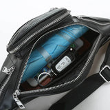 Women Waist Bag Casual PU Leather Chain Bananka Bag Zipper Chest Waist Bags