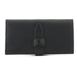 RFID Blocking Leather Wallet for Women Big Travel Buckle Purse