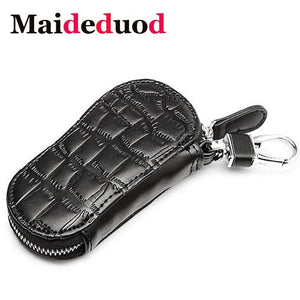Crocodile Pattern Key Wallet Holder Leather Key Case Key Bag