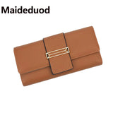 High Multicolor Ms. Leather Wallet Female Long Leather Purse